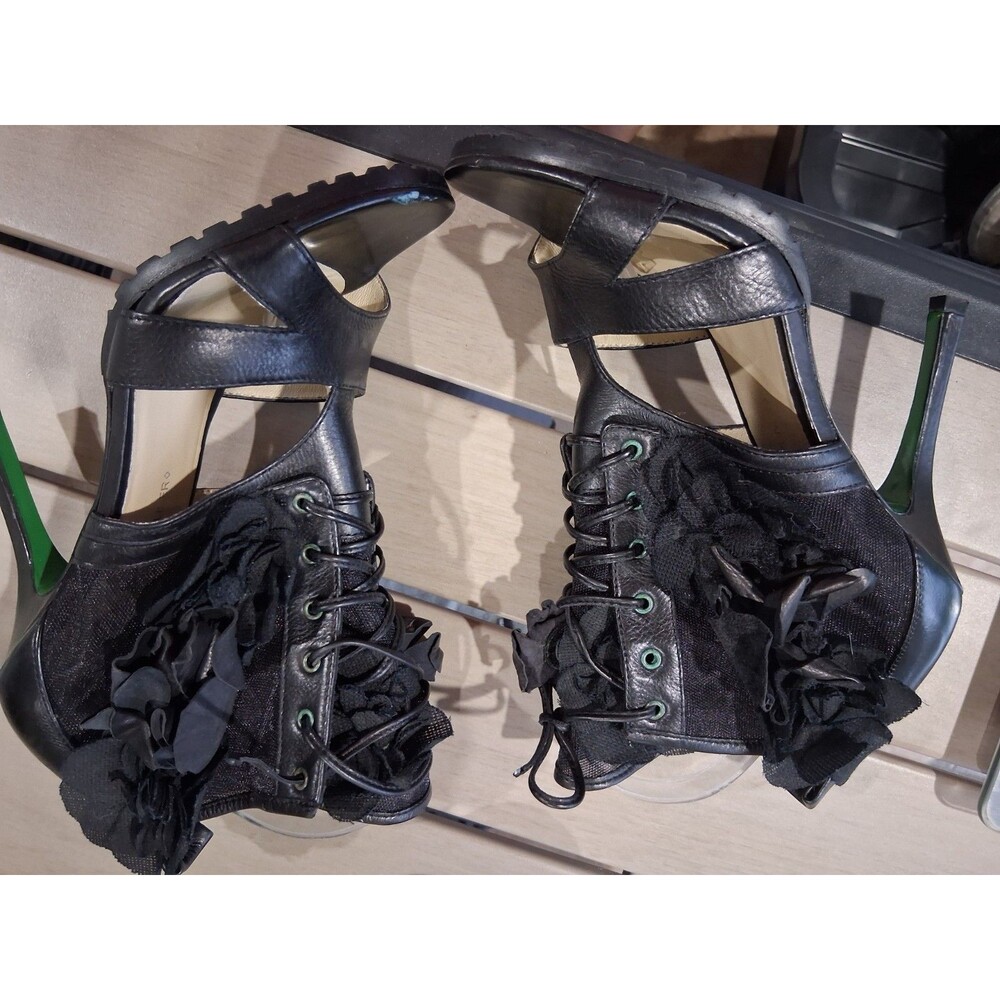 "INK"Lisa for Donald J Pliner Black WEDDING LINE Size 7.5 M SEXYHeels SB6 - Picture 8 of 11